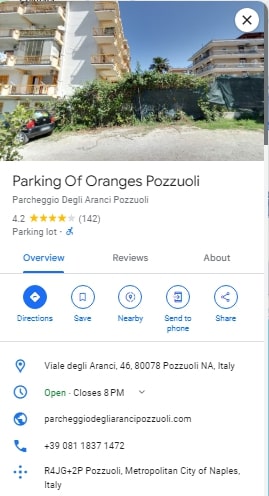 Parking Of Oranges Pozzuoli