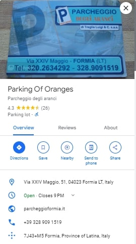 Parking Of Oranges