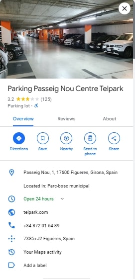Parking Passeig Nou Centre Telpark