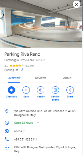Parking Riva Reno