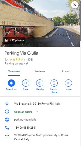 Parking Via Giulia
