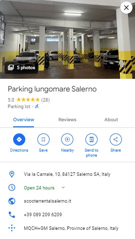 Parking lungomare Salerno