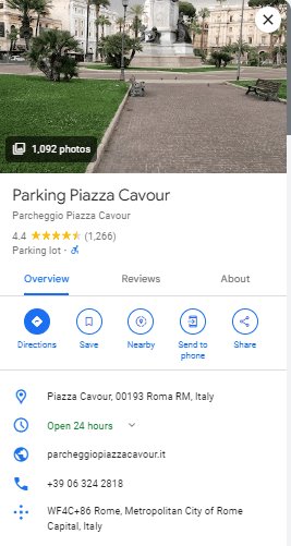 Parking piazza cavour