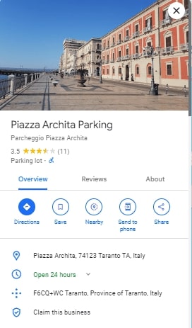 Piazza Archita Parking