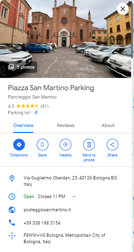 Piazza San Martino Parking