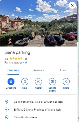 Siena Parking