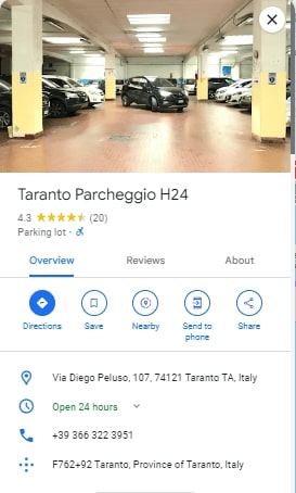 Taranto Parcheggio H24 1