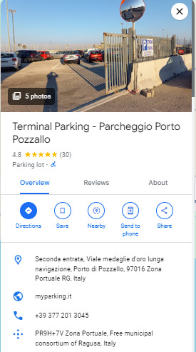 Parking Terminal Parcheggio Porto Pozzallo Parking Terminal Parcheggio Porto Pozzallo