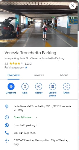 Venezia Tronchetto Parking