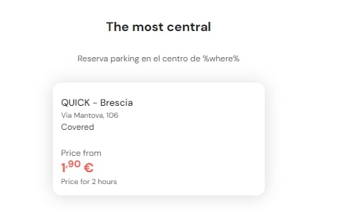 most central parking in Brescia most central parking in Brescia