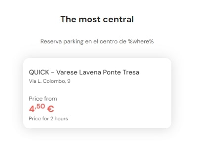 most central parking in Lavena Ponte Tresa