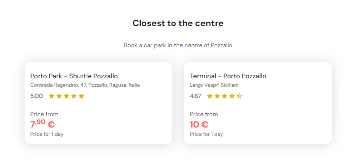 parking le plus central de Pozzallo parking le plus central de Pozzallo