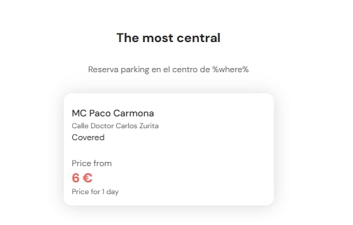 most central parking in cabra