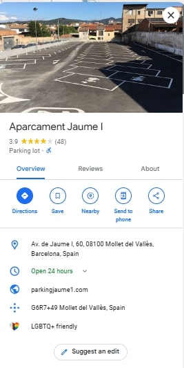 Aparcament Jaume I