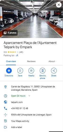 Aparcament Placa de lAjuntament Telpark by Empark