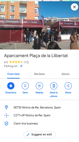 Aparcament Placa de la Llibertat
