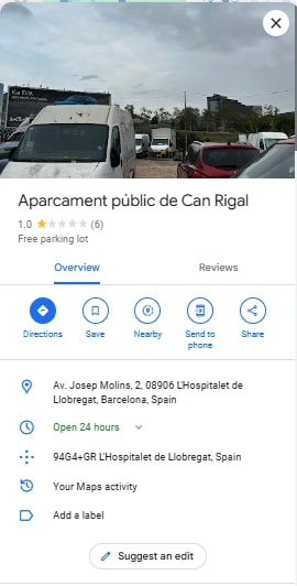Aparcament public de Can Rigal