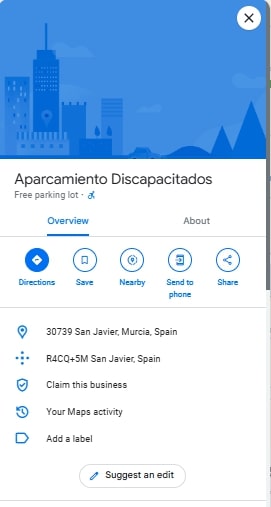 Aparcamiento Discapacitados
