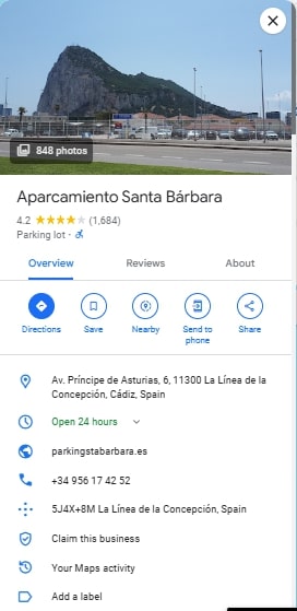 Aparcamiento Santa Barbara