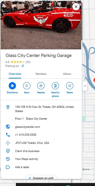 Glass City Center Parking Garage