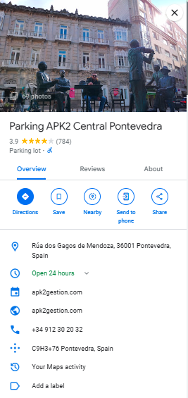 Parking APK2 Central Pontevedra