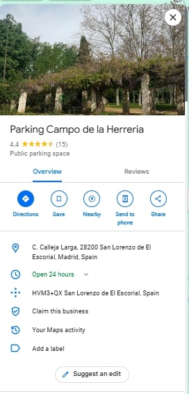 Parking Campo de la Herreria