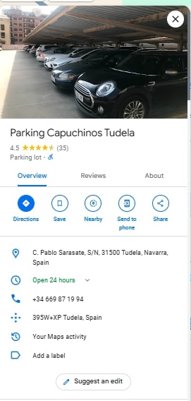 Parking Capuchinos Tudela