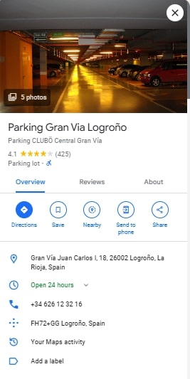 Parking Gran Via Logrono