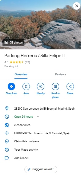 Parking Herreria Silla Felipe II