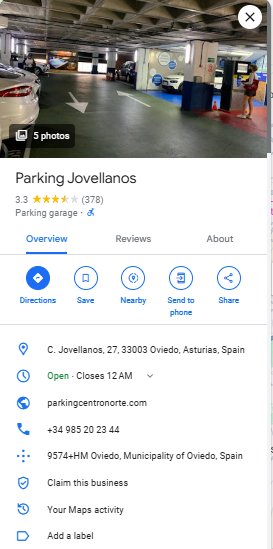 Parking Jovellanos