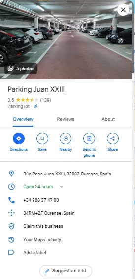 Parking Juan XXIII