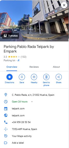 Parking Pablo Rada Telpark by Empark