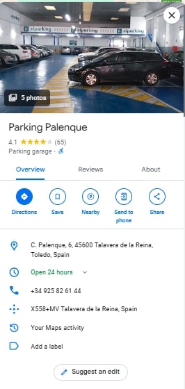 Parking Palenque