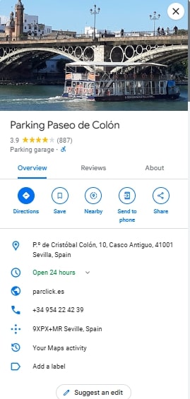 Parking Paseo de Colón