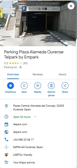 Parking Plaza Alameda Ourense Telpark by Empark