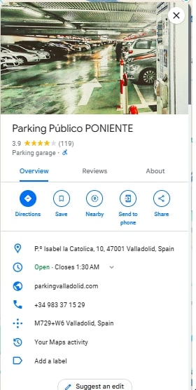 Parking Publico PONIENTE Parking Publico PONIENTE