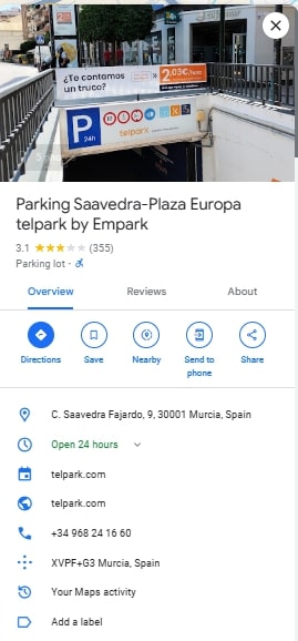 Parking Saavedra Plaza Europa telpark by Empark