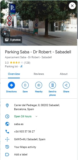 Parking Saba