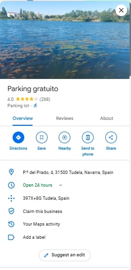 Parking gratuito