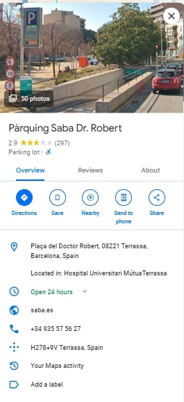 Parquing Saba Dr. Robert