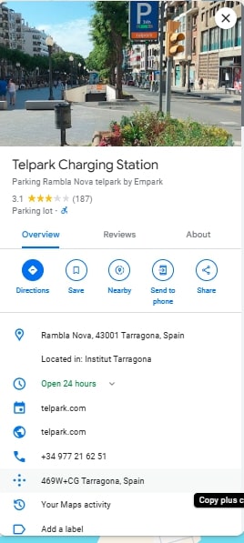 Telpark Charging Station