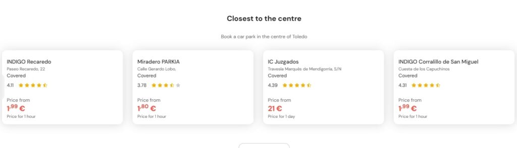 most central parking in Toledo