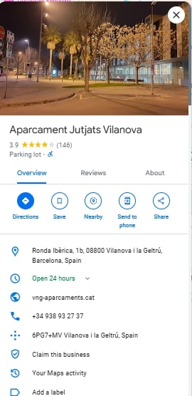 Aparcament Jutjats Vilanova