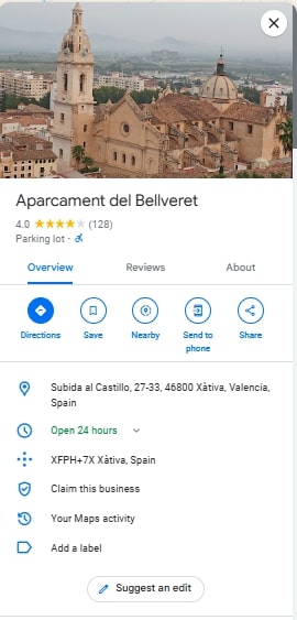 Aparcament del Bellveret