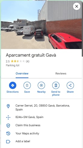 Aparcament gratuit Gava