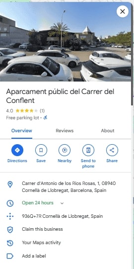 Aparcament public del Carrer del Conflent