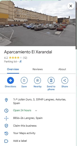 Aparcamiento El Xarandal