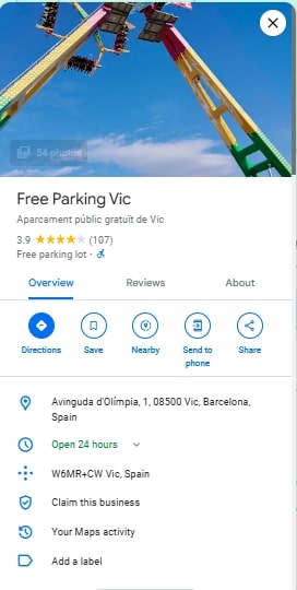 Free Parking Vic