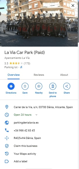 La Via Car Park Paid