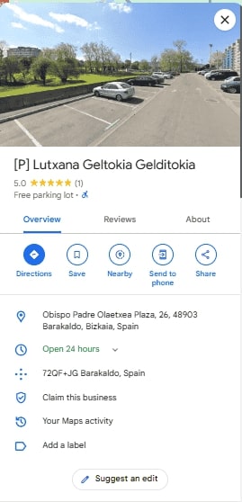 P Lutxana Geltokia Gelditokia